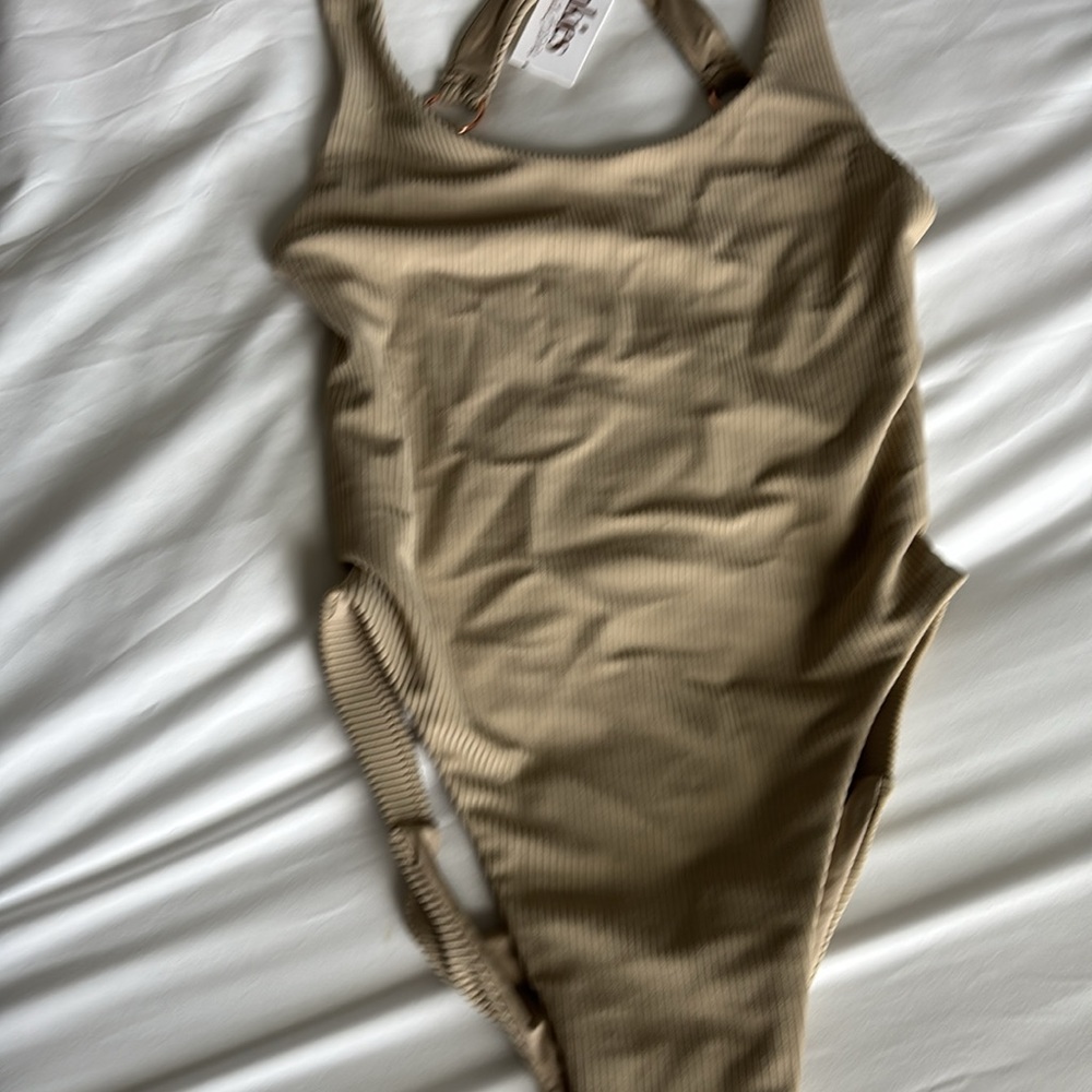 NWT Frankies Bikinis Victoria One Piece *TAN* - Picture 4 of 10
